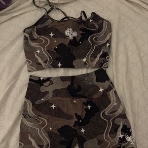 Darc Sport Camouflage Athletic Shorts - Black, Brown, Tan